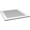 Ekena Millwork Vertical Surface Mount PVC Gable Vent: Non-Functional, w/3-1/2"W x 1"H, Standard Frame, 30"W x 34"H GVPVE30X3401SN - alternate 4